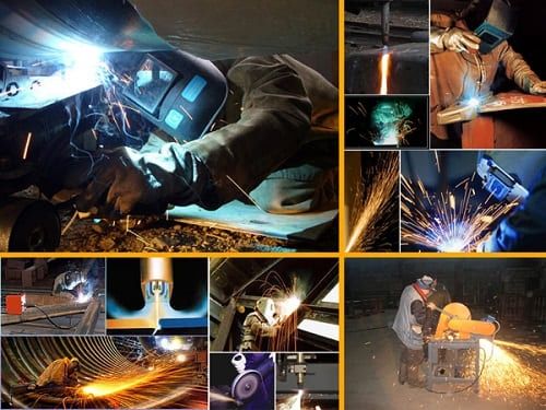 Сварочные работы. Навес. Перила . Лестница. Газовые трубы.