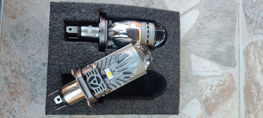 Led крушки h4 с лупи