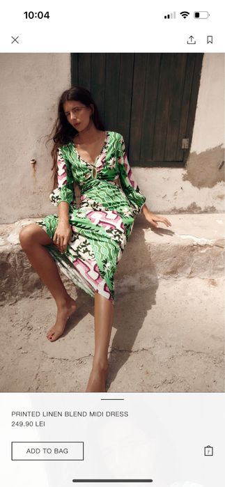 Rochie Zara din in