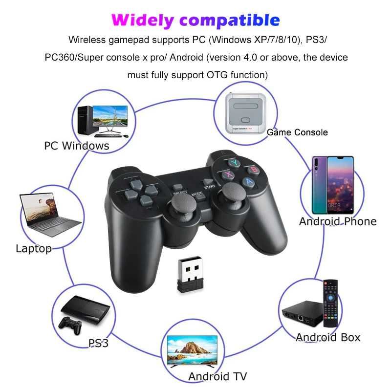 Безжичен джойстик STELS, PS3, PC, Лаптоп, Комплект 2бр