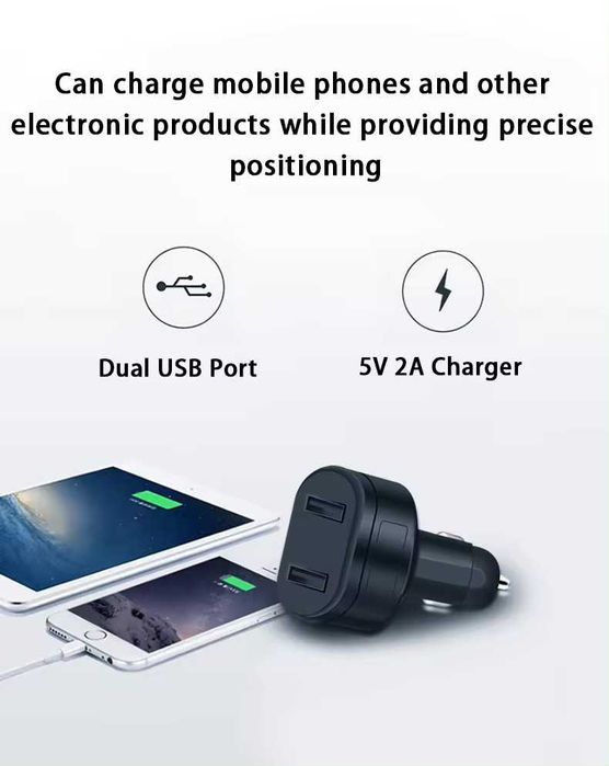 Incarcator auto cu GPS Tracker , Ieșire USB dublă TSS-ST-909 ,