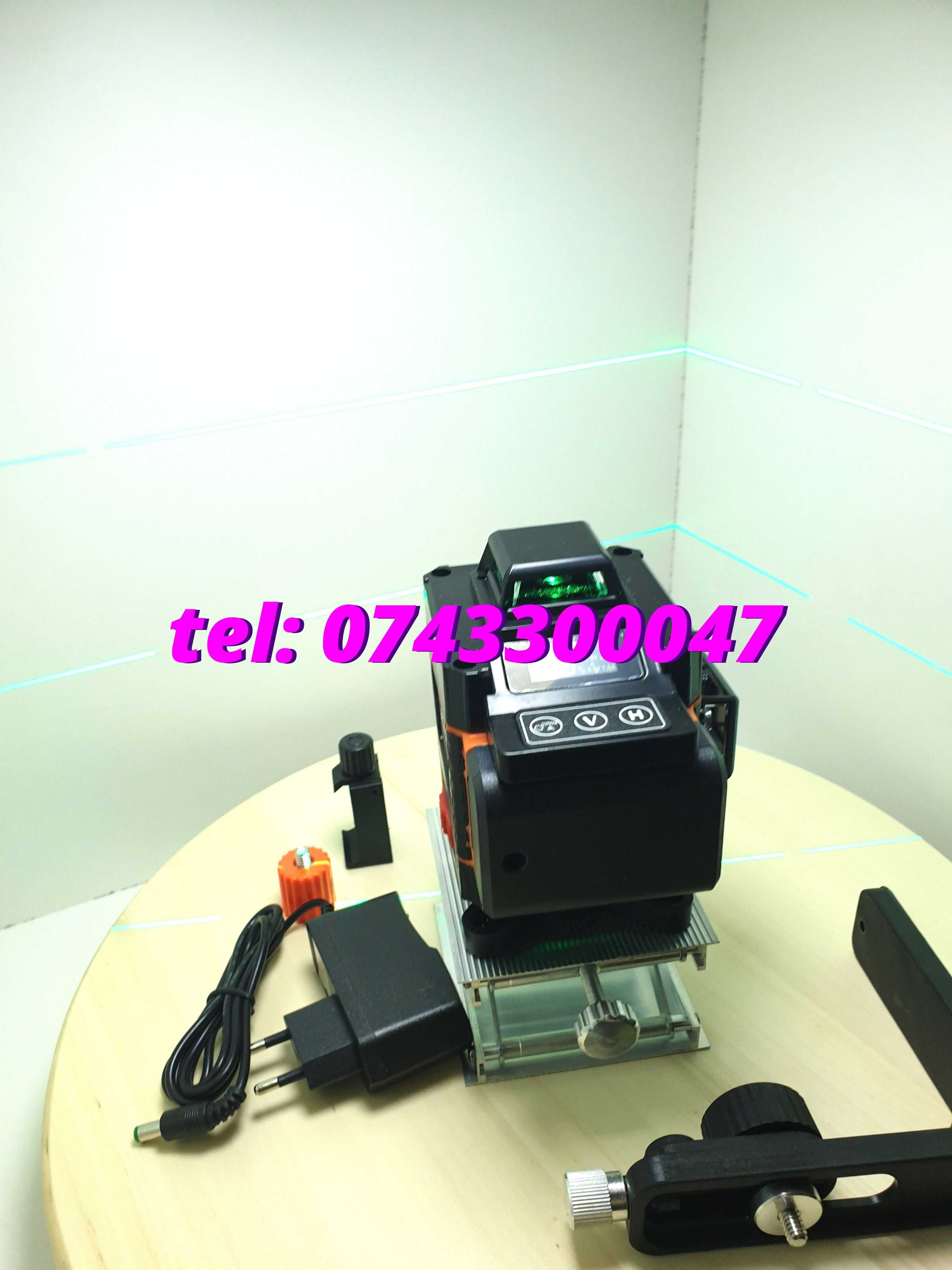 Nou  Nivela Unda Verde  16 Lini 4d 30m Cu Detector Miez Germania
