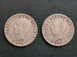 2 monede argint 1 leu 1906