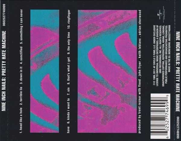 CD Nine Inch Nails - Pretty Hate Machine 1989