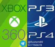 Прошивка Playstation 4,3 Xbox 360, запись игр, техобслуживание PS3,PS4