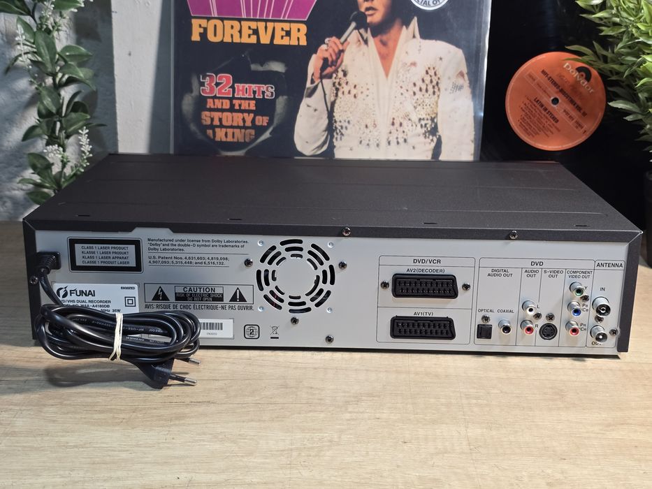 Video player combo FUNAI dvd vhs, dual recorder,  w4a-a4180db