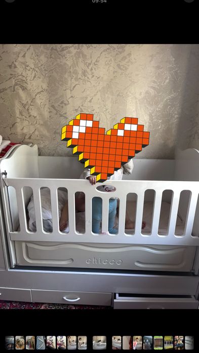 Детская кровать , от фирмы Chicco , 4 месяца использованное