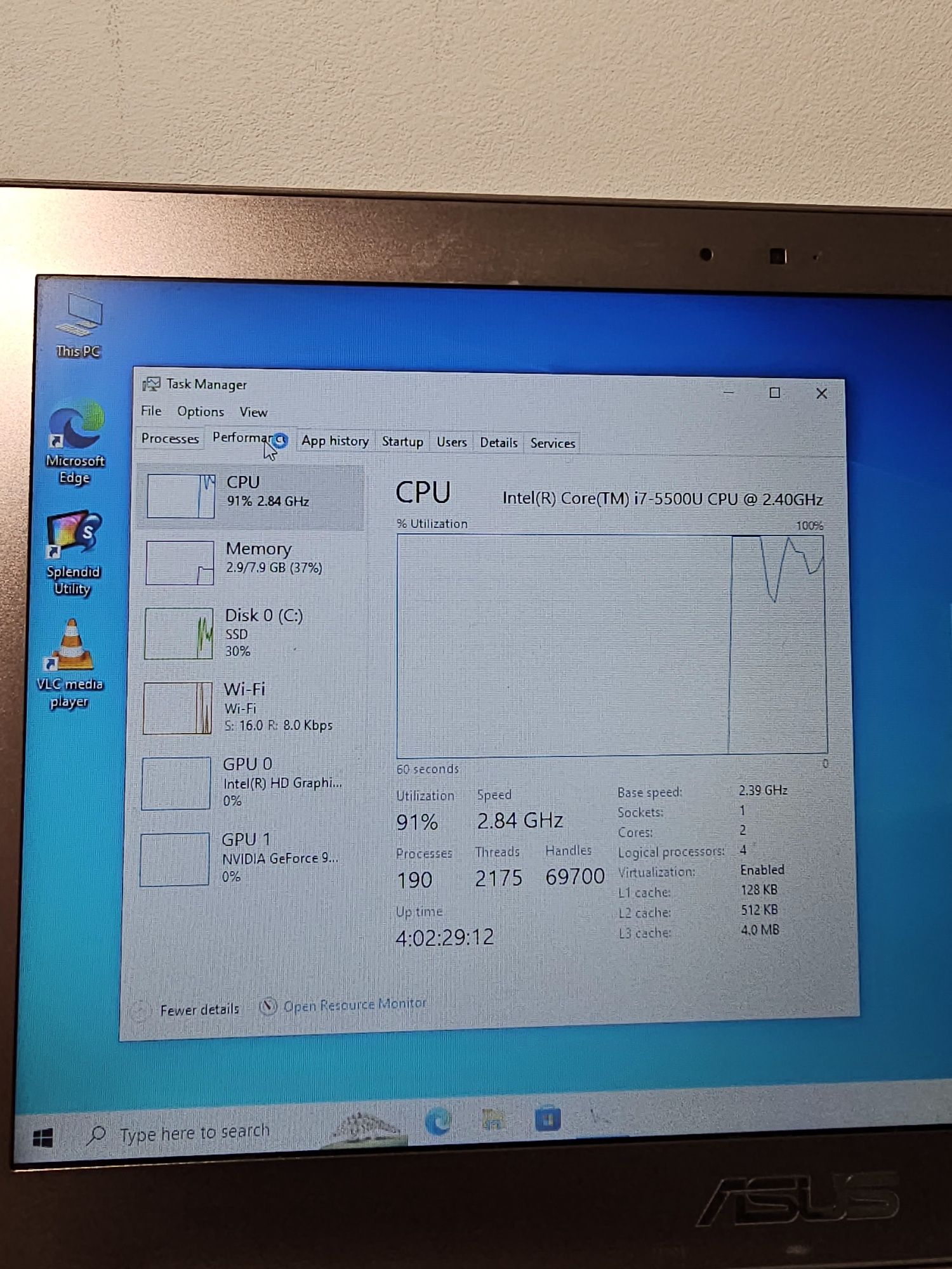Laptop Asus UX303L Intel i7 + 940M