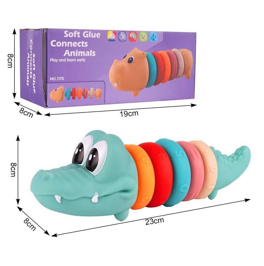 Сензорни играчки за бебе Крокодил