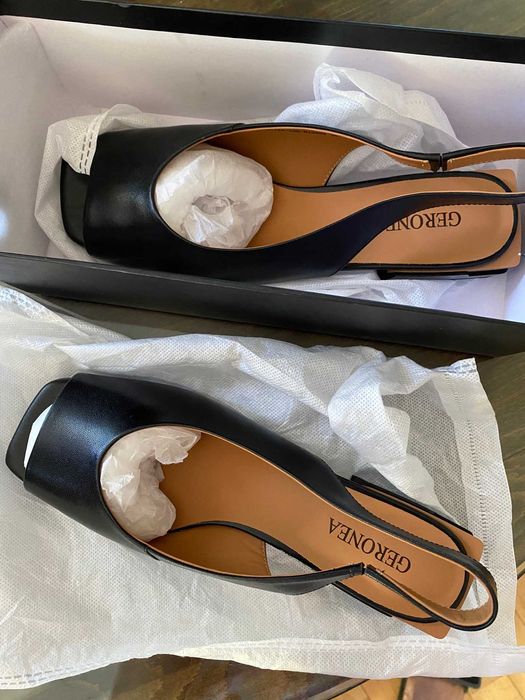 Sandale GERONEA 39, piele, NOI