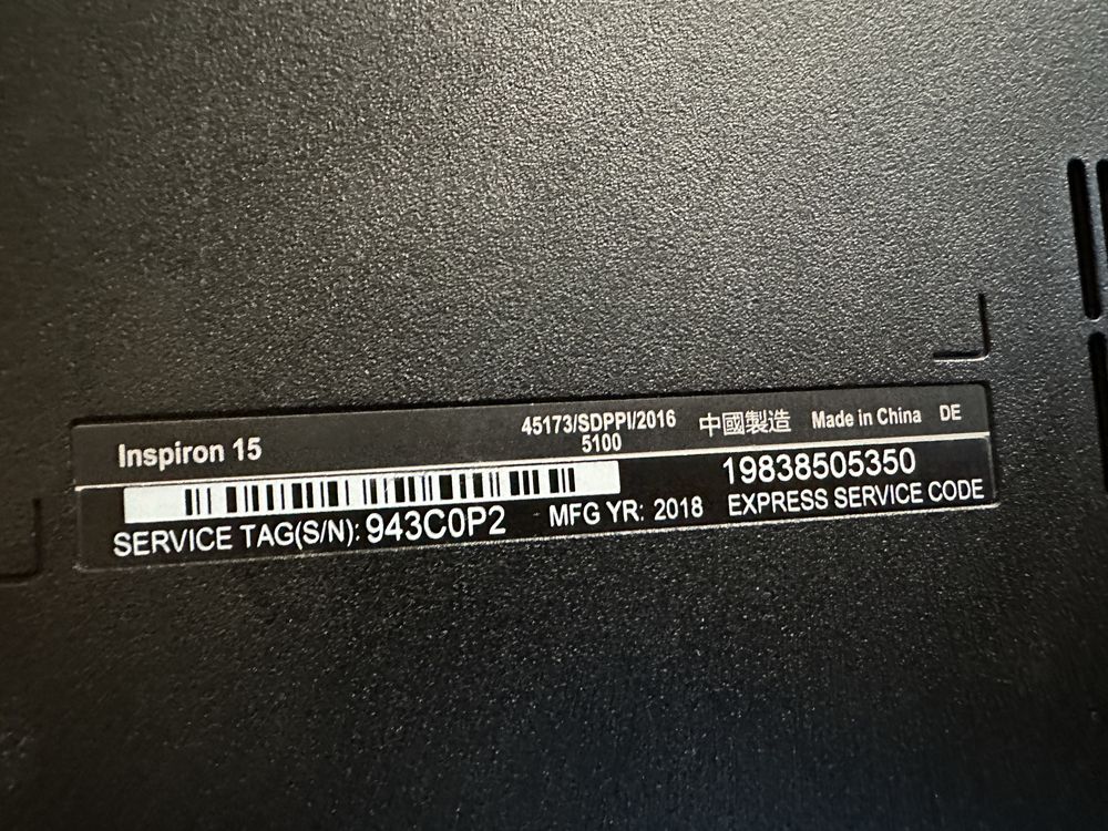 Лаптоп Dell Inspiron 15 5100 Intel Core i5 8th Gen