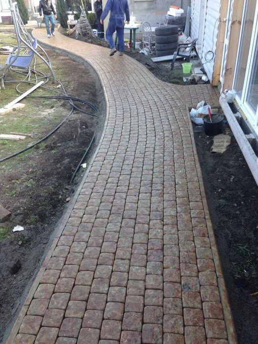 Редене на павета, тротоарни плочи и бордюри - София и област