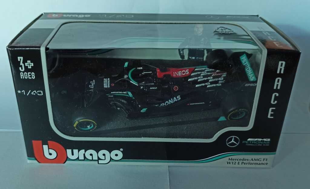 Macheta Mercedes AMG F1 W12 Lewis Hamilton Formula 1 2021-Bburago 1/43