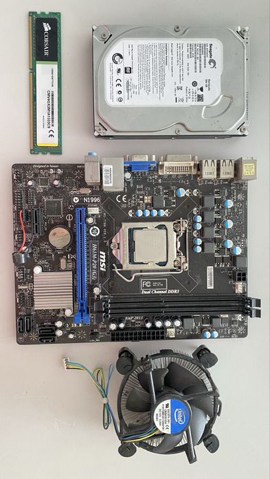 Kit pc - placa msi h61m-p20 cu procesor intel pentium g2030