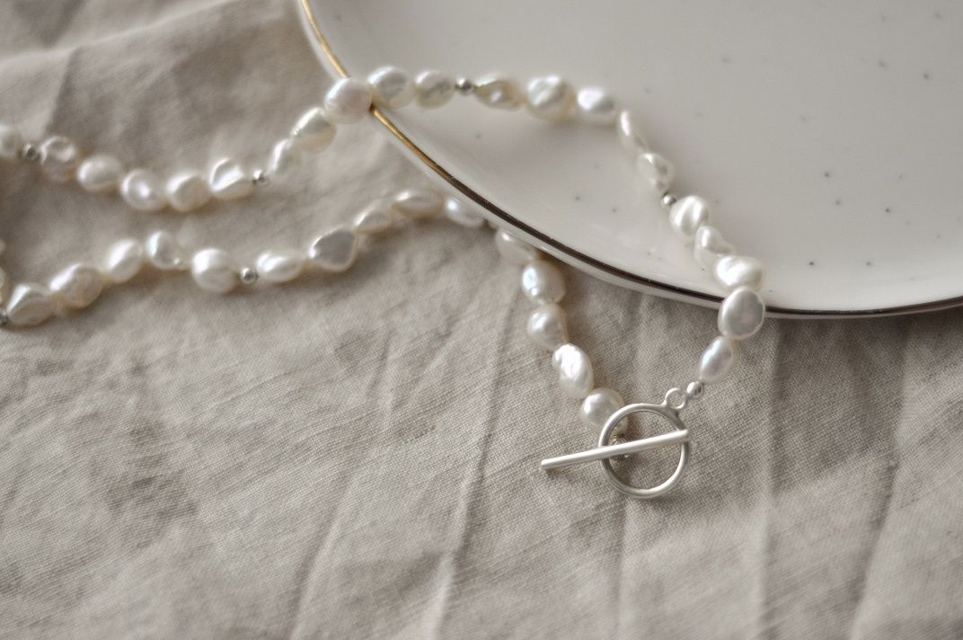 Colier din argint Indira, Silver Grace, cu perle naturale