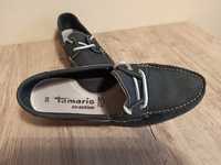 Mocasini din piele Tamaris Navy blue marimea 38