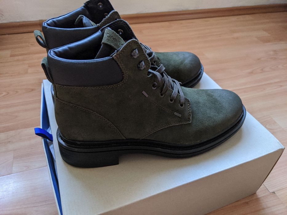 Ghete Calvin Klein Kole Verde Military 44 Piele Intoarsa Oleita