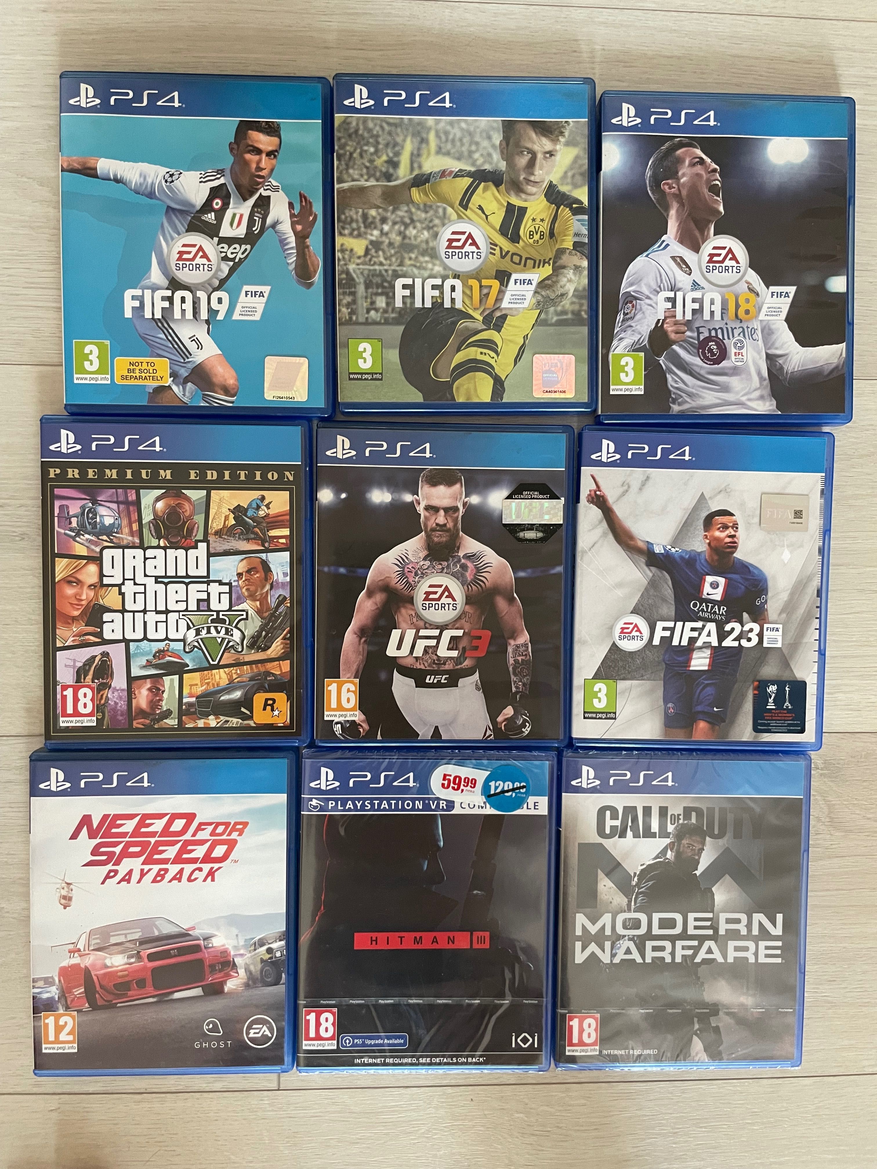 PS4 Slim 1TB с налични игри - Fifa 22, UFC 3, GTA V, NFS PAYBACK и др.