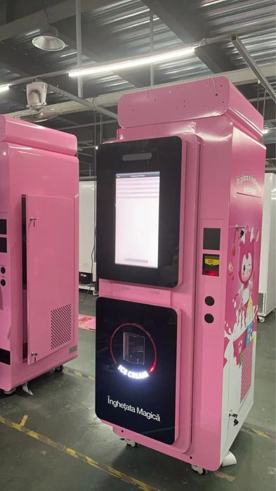 Aparat vending inghetata, ice cream, 6 topping uri, schimb si cu auto