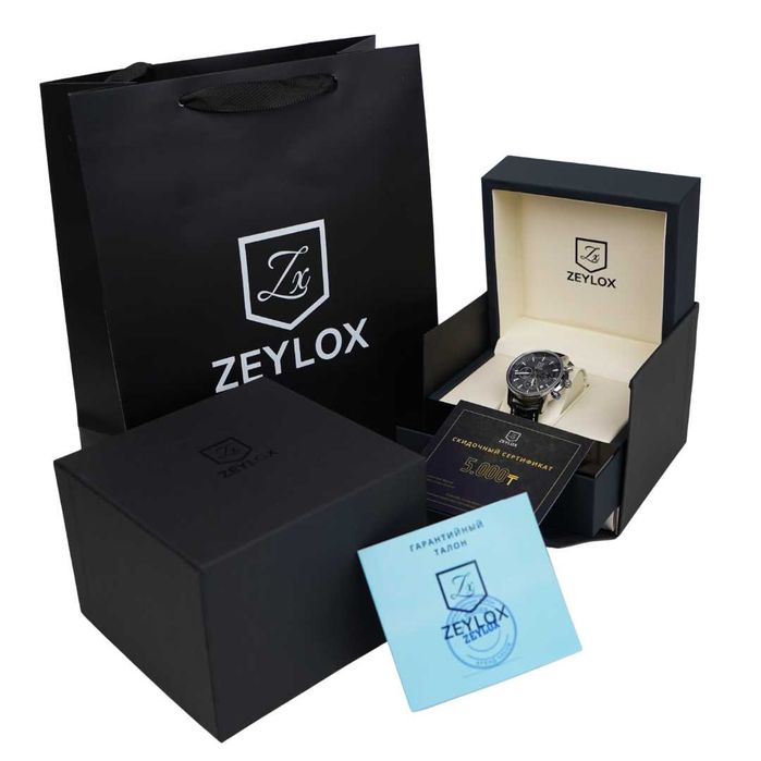 Идеальный подарок мужчине стильные часы Zeylox с премиальной упаковкой