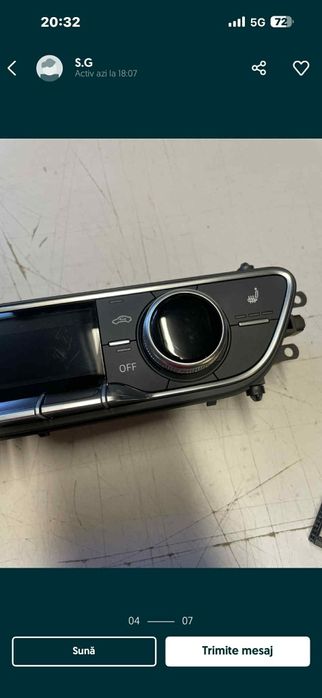 Panou climatronic digital audi a4 b9/b9.5