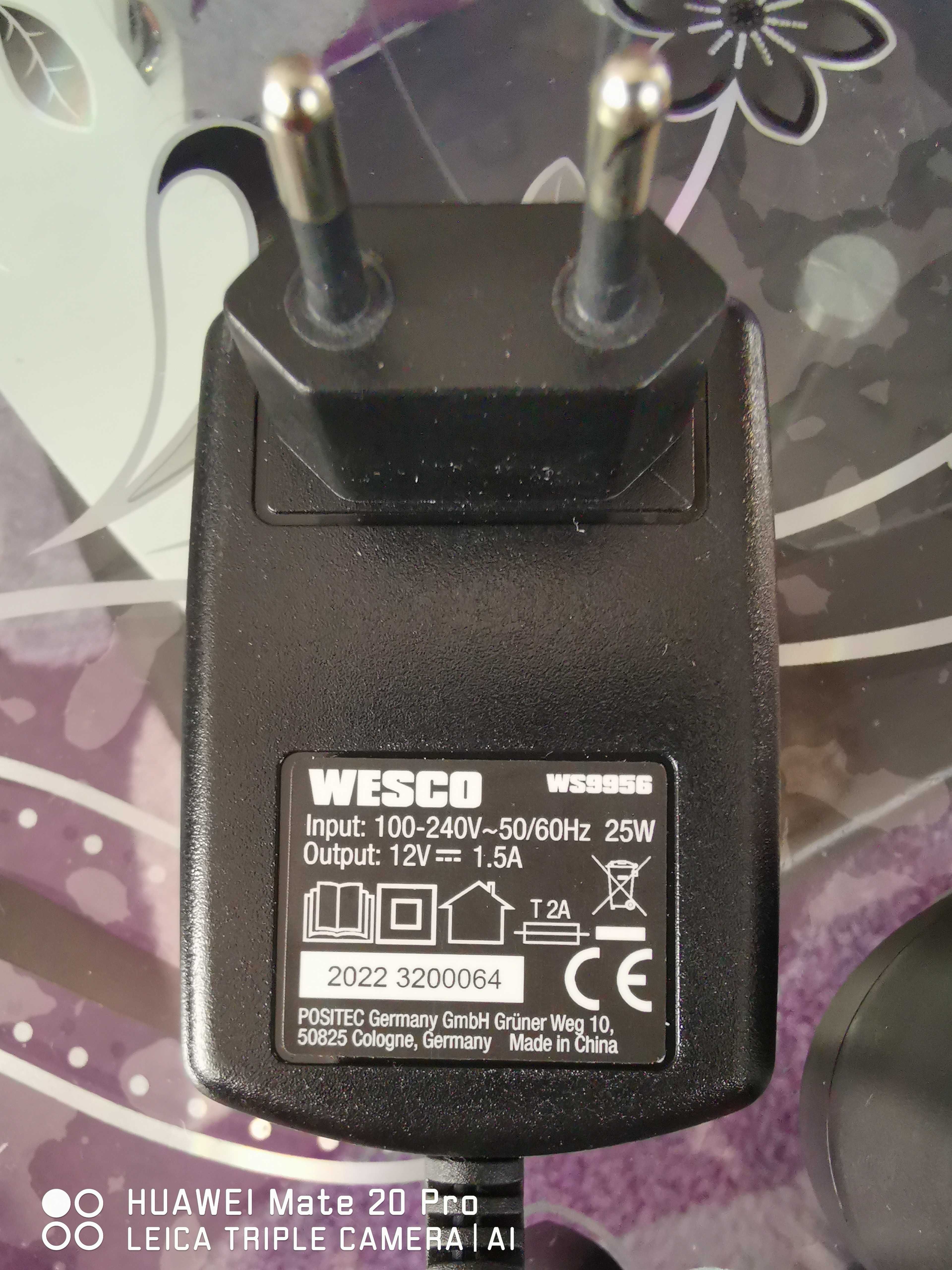 Зарядно устройство Wesko, 12V  1.5A