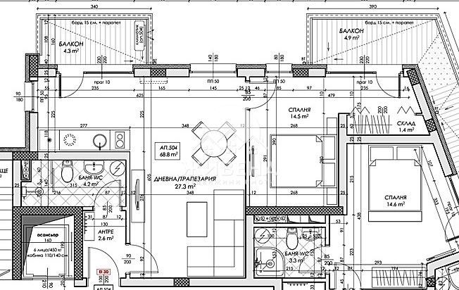 Продава се Двустаен апартамент в Обзор - 81 кв.м за 1439 €/кв.м - Снимка #1