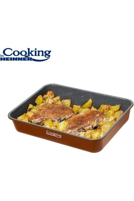 Tava Heinner din Aluminiu Turnat, interior ceramic, 35 x 26 x 7 cmPt