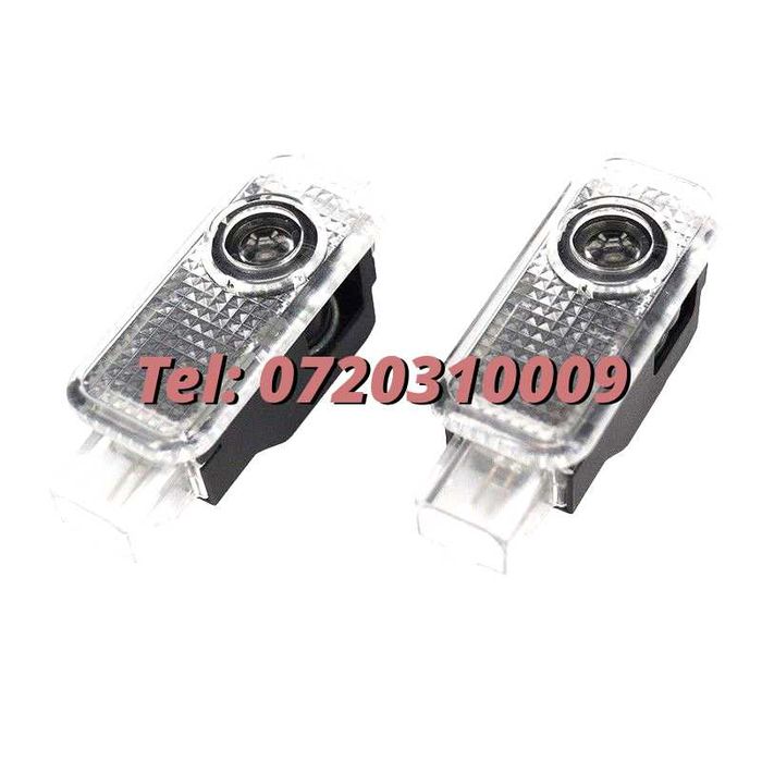 Set Lampi Led Holograme Proiectoare Logo Portiera Audi A3 A4 A5 A6 Q3