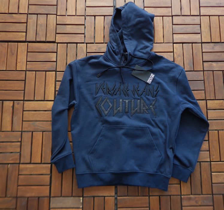 Мъжки суичър Versace Jeans Couture logo embroidered hoodie