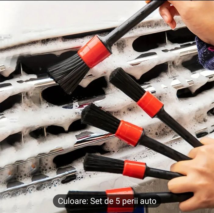 5- Perii cu Perii Moi pentru Detailing