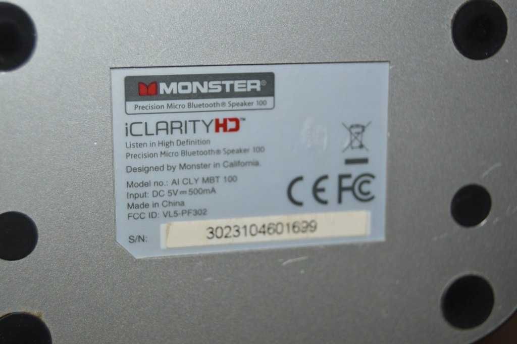 Boxa bluetooth MONSTER iClarity micro speaker 100