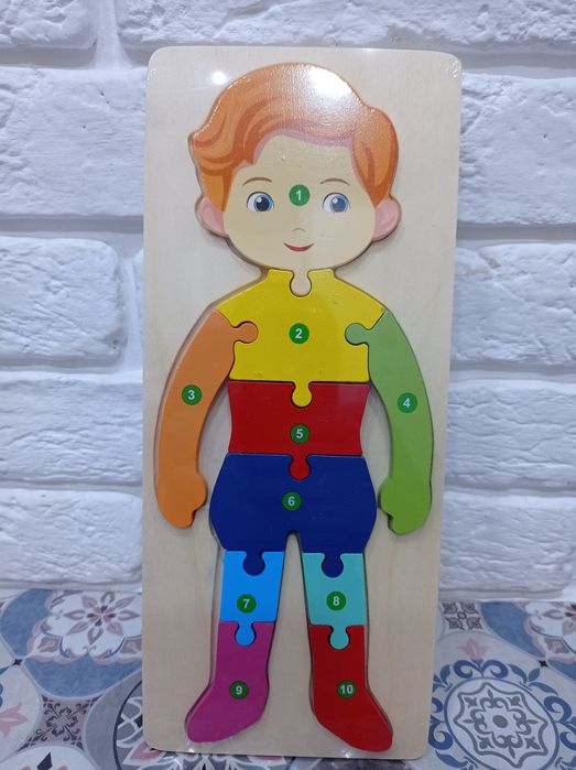 Деревянные пазлы по номерам
