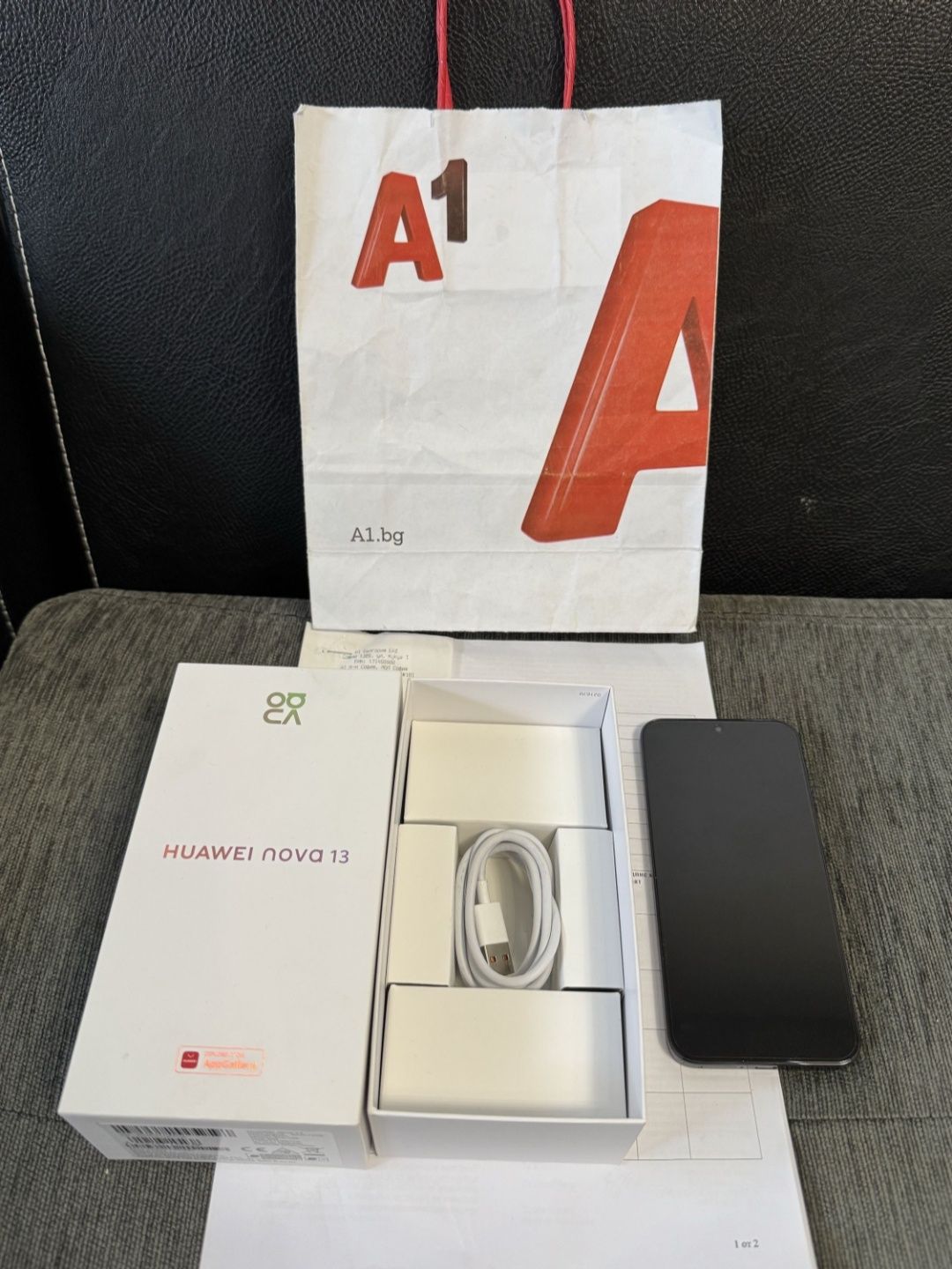 КАТО НОВ 256GB Huawei Nova 13 A1 Гаранция 2027г. Black / Черен
