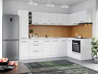 Set Mobila Bucatarie Colt Mina Pure 280*160 Alb C63