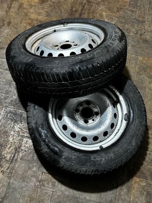 2 Roti complete fiat doblo cauciucuri iarna 175/70r14