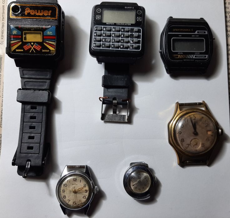 Советские б/у часы на запчасти