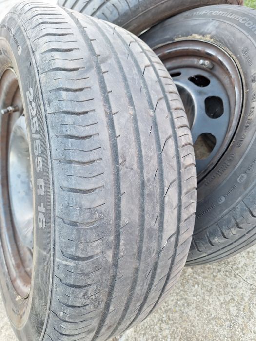 Jante tabla 5x120mm originale BMW cu cauciucuri Vara