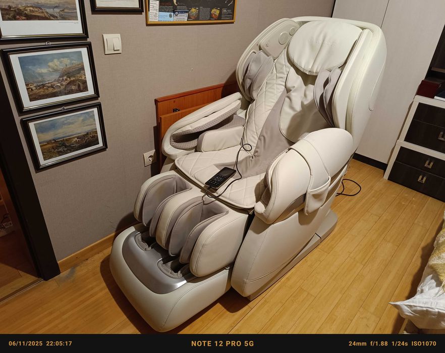 Масажен стол "Komoder" RK8903S, нов, кожен, лукс