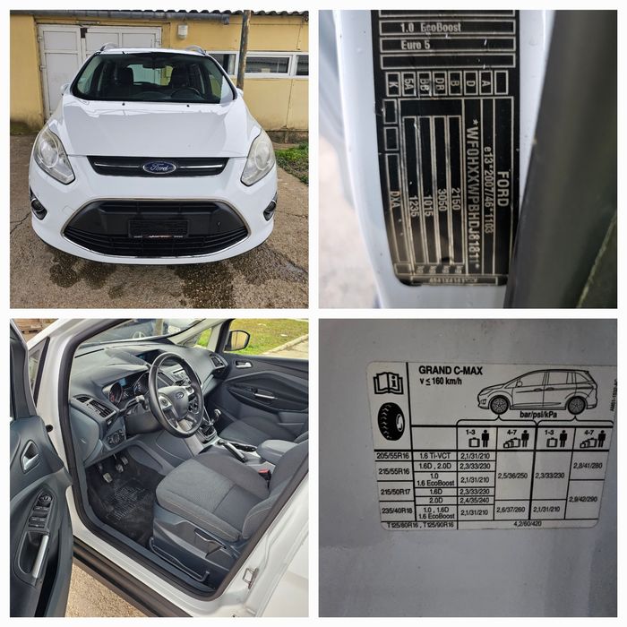 Vând Ford C-Max Grand , 2013 , 7 locuri ,benzină 1.0 , euro 5 ,