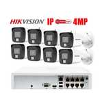 Hikvision IP КОМПЛЕКТ за Видеонаблюдение с 8 Камери 4MP и PoE NVR