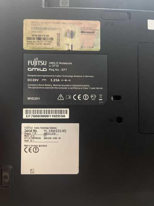 Ноутбук Fujitsu AMILO