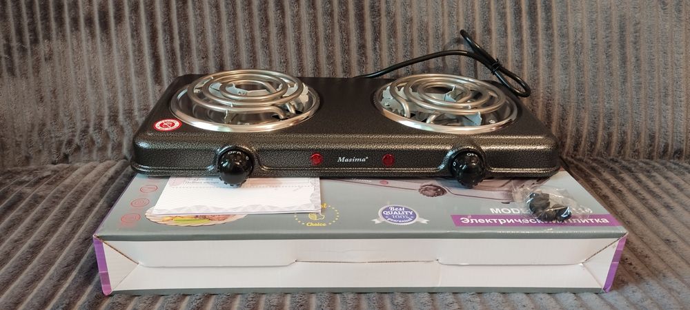 Продаётся новая электрическая 2-х. конфор. настольная плитка"MASIMA".