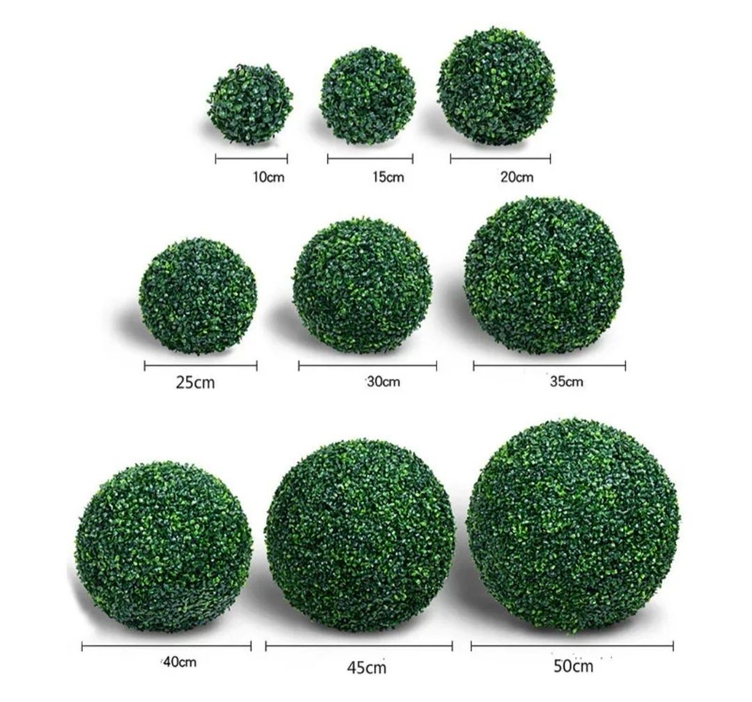 Sfera buxus artificial decorativ 10 20  30 40 50 60 CM