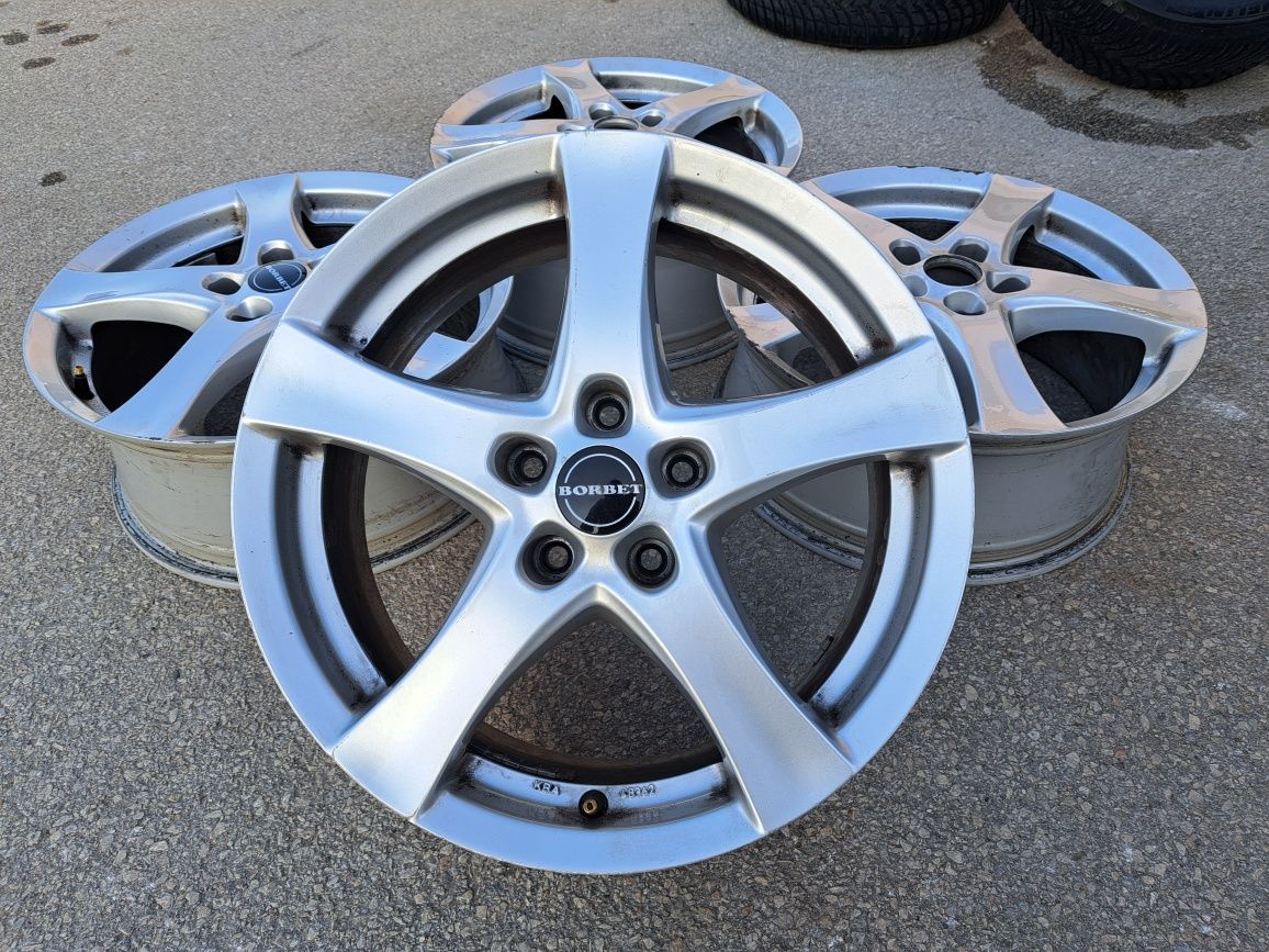 5x112/17 с гуми Borbet VW Audi Skoda Mercedes 5х112/17 Мерцедес Ауди Ш