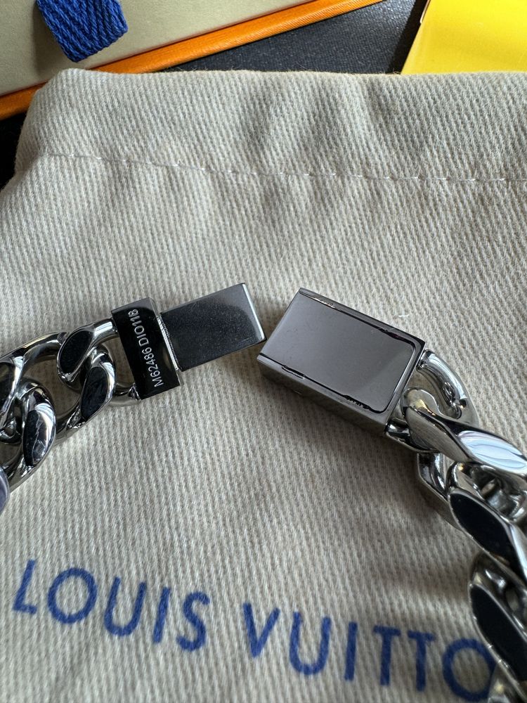 Bratara Louis Vuitton Monogram Silver | Toate accesoriile incluse