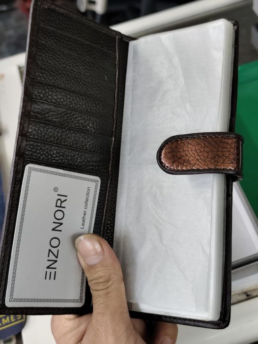 Нов Кожен портфейл enzo nori два броя