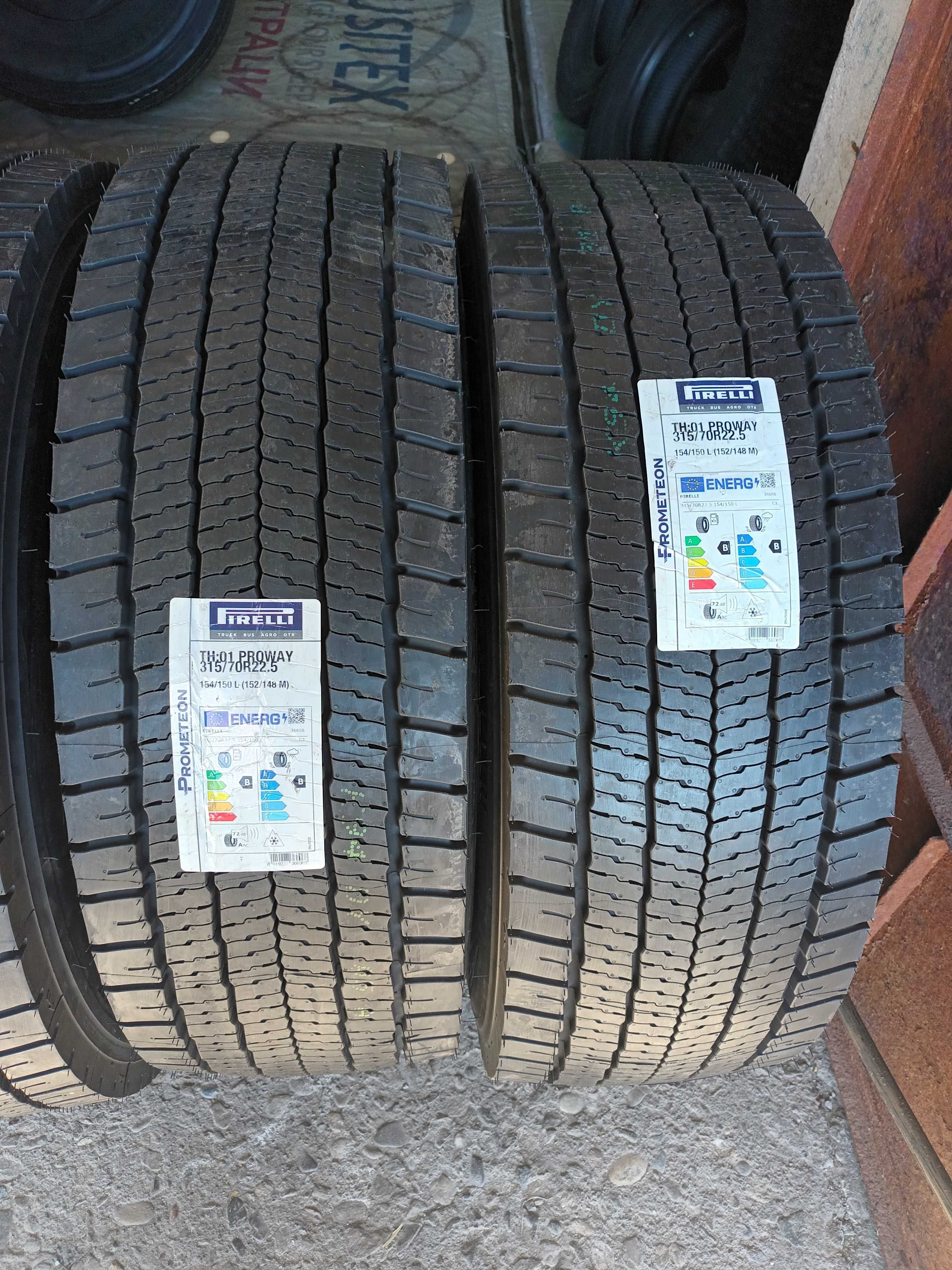 Нови гуми R22.5 315/70 Pirelli TH:01 Proway 154/150L M+S DOT2023