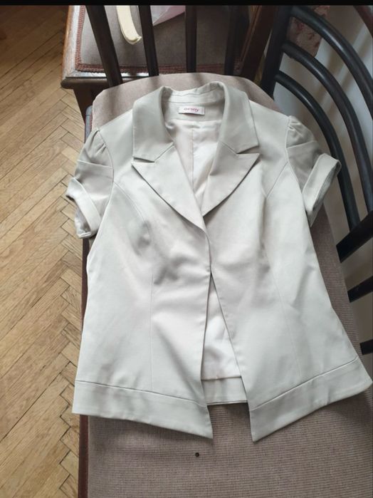 Sacou cu naneca scurta culoarea grej - Orsay