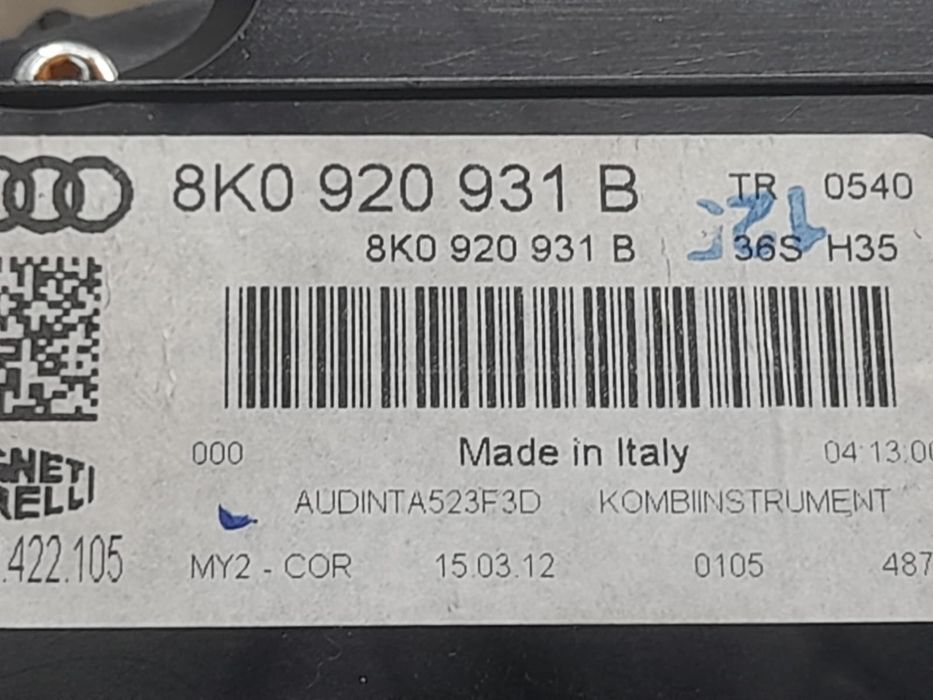 Ceasuri de bord Audi A4 B8/8K (facelift) (2011 - 2016) (1067) CJEB